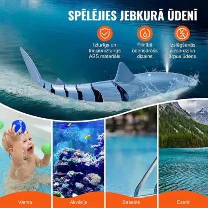 JawHunter™ tālvadāma lielās baltās haizivs rotaļlieta
