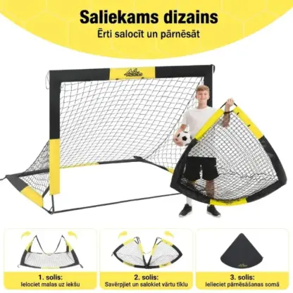 SoccerShot™ bērnu futbola vārti ar mērķi