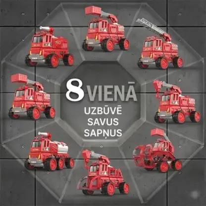 MagnaFleet™ 8 vienā magnētisko flīžu konstrukciju komplekts