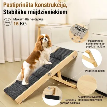 PawClimb™ salokāma regulējama suņu rampa