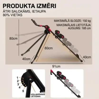 AbFlex™ vēdera preses treniņu trenažieris