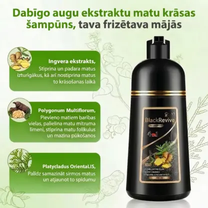 BlackRevive™ melns matu krāsošanas šampūns