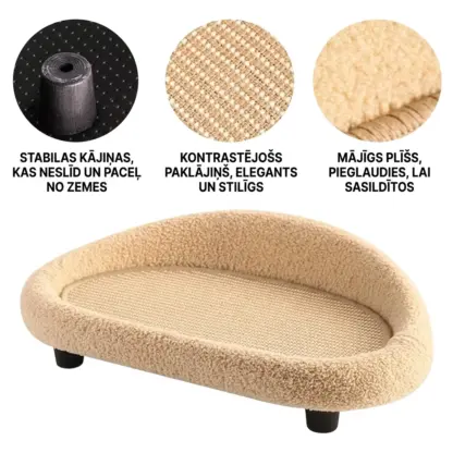SlashNap™ dīvāna formas kaķu skrāpējamais dīvāns
