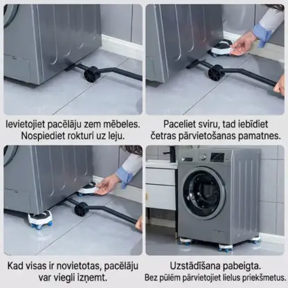 FurnyFlex™ mēbeļu transportēšanas ritentiņu komplekts
