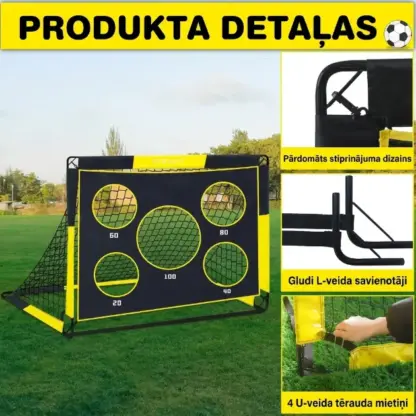 SoccerShot™ bērnu futbola vārti ar mērķi