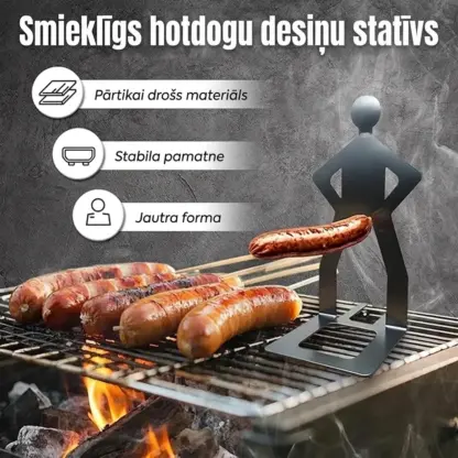 GrillBoyz™ smieklīgi grila desu turētāji – 3 gabalu komplekts