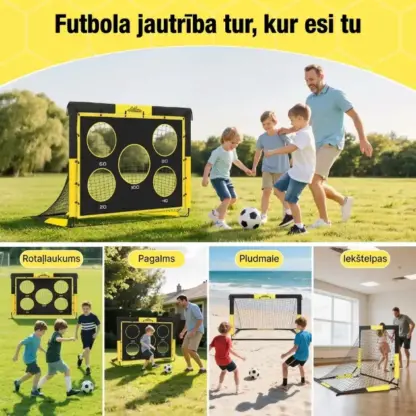 SoccerShot™ bērnu futbola vārti ar mērķi
