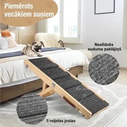 PawClimb™ salokāma regulējama suņu rampa-middle