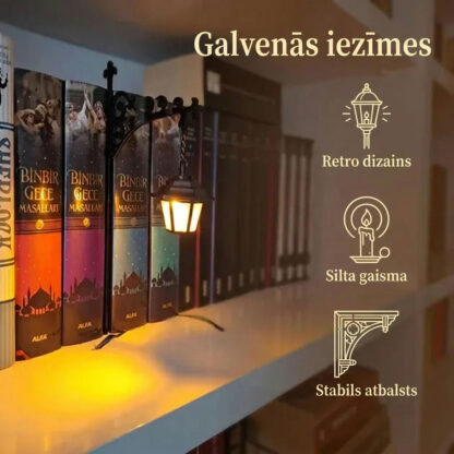 ShelfWisp™ grāmatu plaukta spoku laterna – 2 gab.-middle