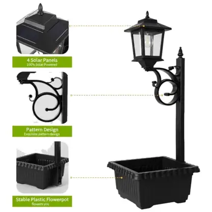 BloomLamp™ puķu pods ar saules laternu-middle
