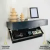 FloatShelf™ sienas plaukts ar slepenu nodalījumu (53 x 17,5 x 5 cm)-middle
