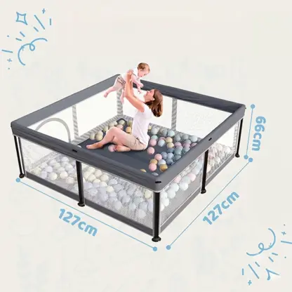 NestPlay™ saliekama bērnu manēža (127 x 127 cm)-middle