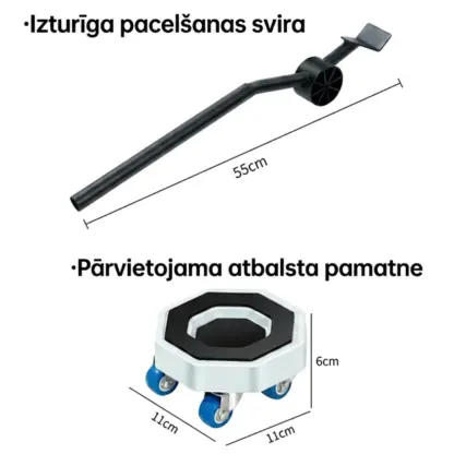 FurnyFlex™ mēbeļu transportēšanas ritentiņu komplekts-middle