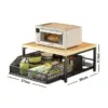 WoodyDraw™ galda organizators ar atvilktni-middle