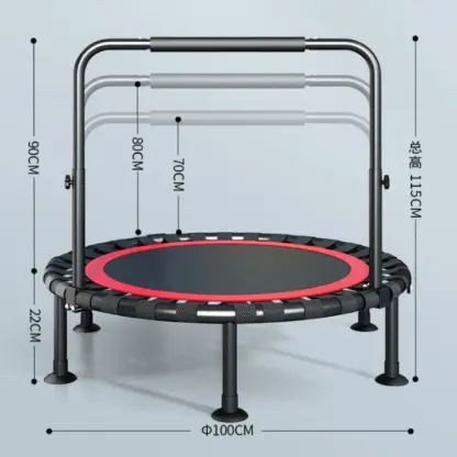 BouncePro™ salokāms batuts ar regulējamu rokturi-middle