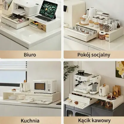 CounterSlide™ dwukierunkowo rozsuwany organizer na blat