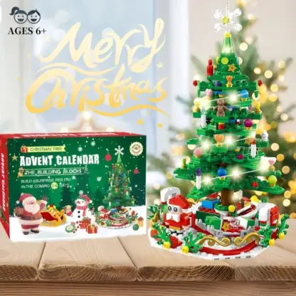 MerryGlow™ kalendarz adwentowy – zestaw do składania choinki LED