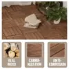 WoodyTile™ Łączone drewniane płytki tarasowe - 12 szt. (30x30cm) = 1,08 m²