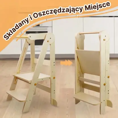 BabyTower™ drewniana regulowana wieża do nauki