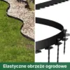 EasyBorder™ plastikowy obrzeże trawnika z gwoździami - 10m