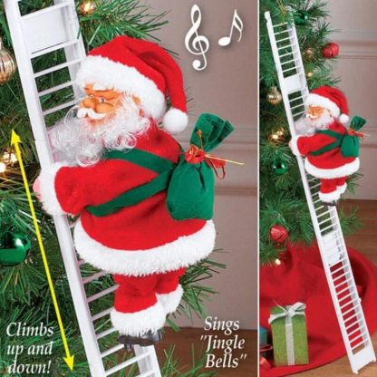 Wspinający się Mikołaj Pan Kringle