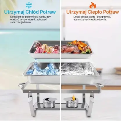 BuffetPro™ podgrzewacz do potraw z dwoma przegrodami