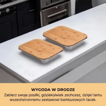 ChopStar™ tablica do krojenia z bambusa z szufladami