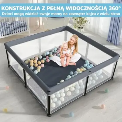 NestPlay™ składany kojec dla dziecka (127 x 127 cm)