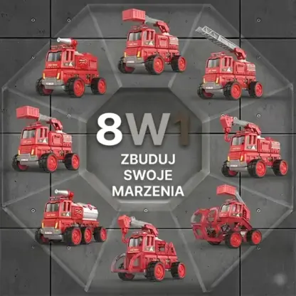 MagnaFleet™ 8 w 1 magnetyczny zestaw konstrukcyjny z płytek