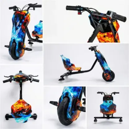 DriftMax™ elektryczny 3-kołowy kart driftowy