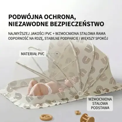 ItchyBarrier™ składana moskitiera dla niemowląt