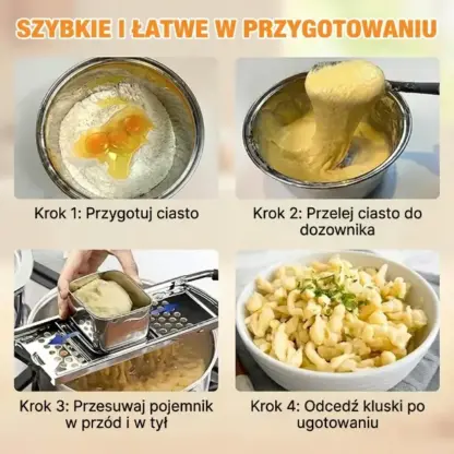 SpaetzlePro™ praska do szpecli ze stali nierdzewnej