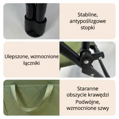 ComfyCamper™ składane wyściełane siedzisko kempingowe