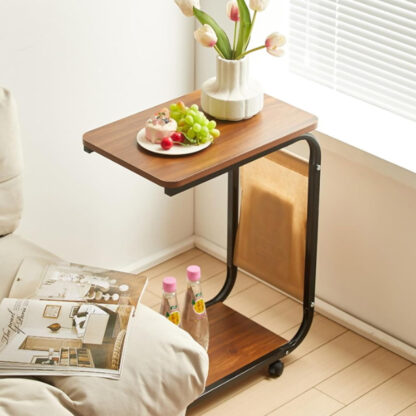 DeskCart™ Ruchomy stolik kawowy w kształcie litery C