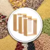 ClearGrain™ drewniano-akrylowy pojemnik do przechowywania (3 szt.)