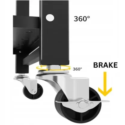 StackMax™ składany metalowy regał - 4 poziomy