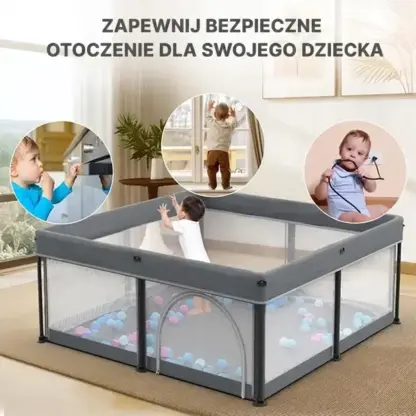 NestPlay™ składany kojec dla dziecka (127 x 127 cm)