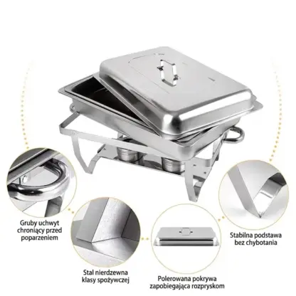 BuffetPro™ podgrzewacz do potraw z dwoma przegrodami-middle