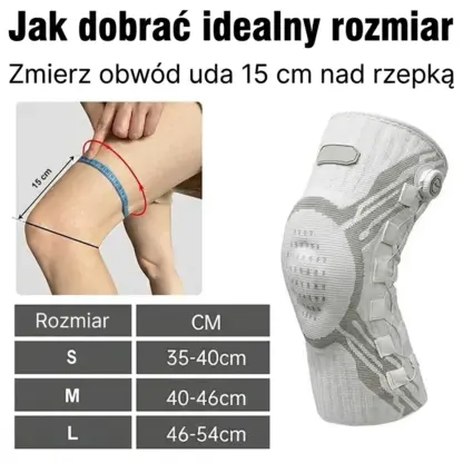 Athlexa™ regulowane pokrętłem kompresyjne stabilizatory kolan – 2 sztuk-middle