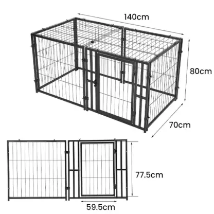 PawFort™ wielofunkcyjna klatka dla psa-middle