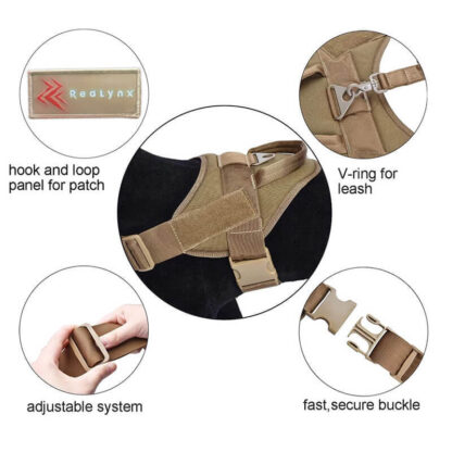 Arnês tático para cães