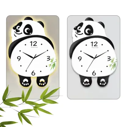Ceas de perete LED cu panda dansator PandaTime™