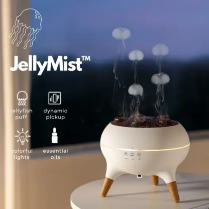 JellyMist™ difuzor LED și umidificator de aer cu design de meduză
