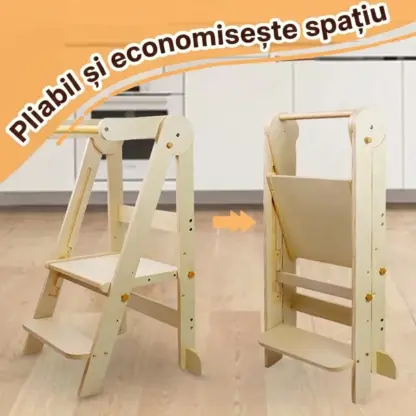 BabyTower™ turn de învățare din lemn, ajustabil