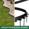 EasyBorder™ bordură din plastic pentru gazon cu cuie - 10m