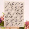 Set de ștampile alfabet pentru decorarea torturilor