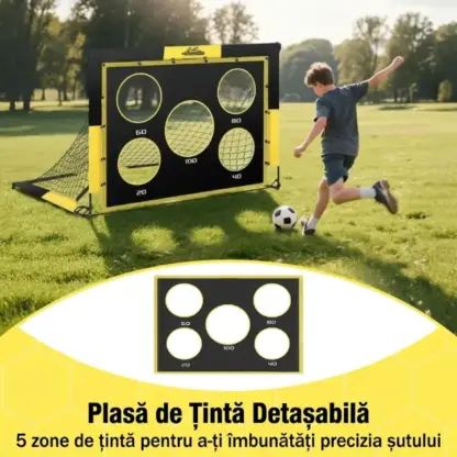 SoccerShot™ poartă de fotbal pentru copii cu țintă