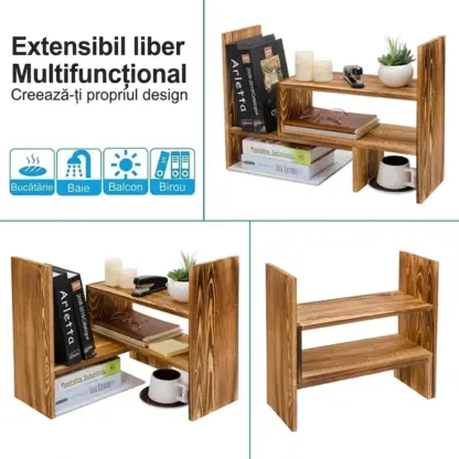 ModulRack™ organizator modular din lemn pentru blatul de lucru