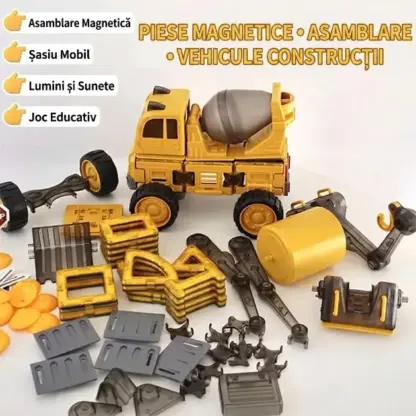 MagnaFleet™ 8 în 1 cutie de asamblare cu plăci magnetice