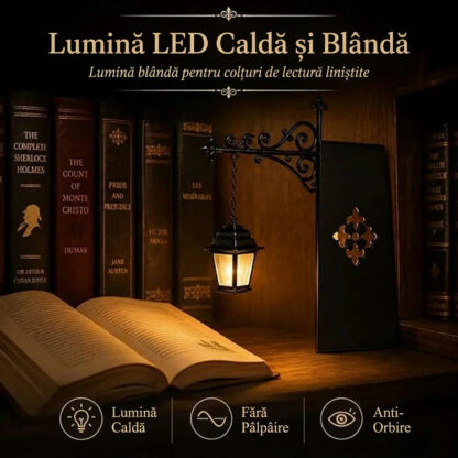 ShelfWisp™ lanternă fantomă pentru bibliotecă – 2 buc.